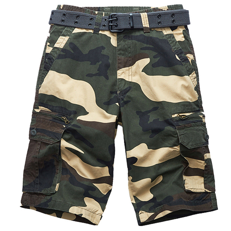Glamchase™ Casual Beach Camouflage Cotton Men's Shorts