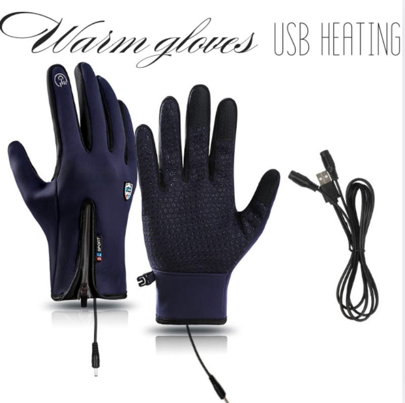 Glamchase™ Outdoor Heated Gloves Windproof and Waterproof with Plus Velvet