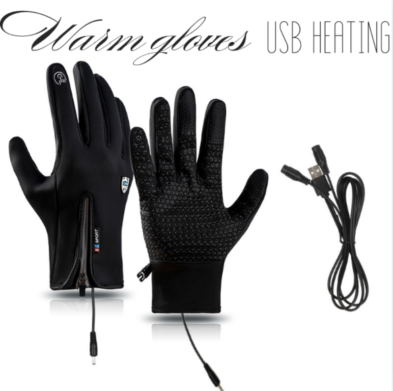 Glamchase™ Outdoor Heated Gloves Windproof and Waterproof with Plus Velvet