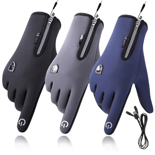 Glamchase™ Outdoor Heated Gloves Windproof and Waterproof with Plus Velvet