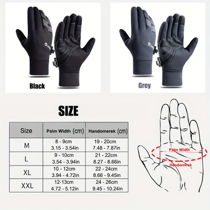 Waterproof Warm Touch Screen Gloves For Running Cycling Driving Skiing