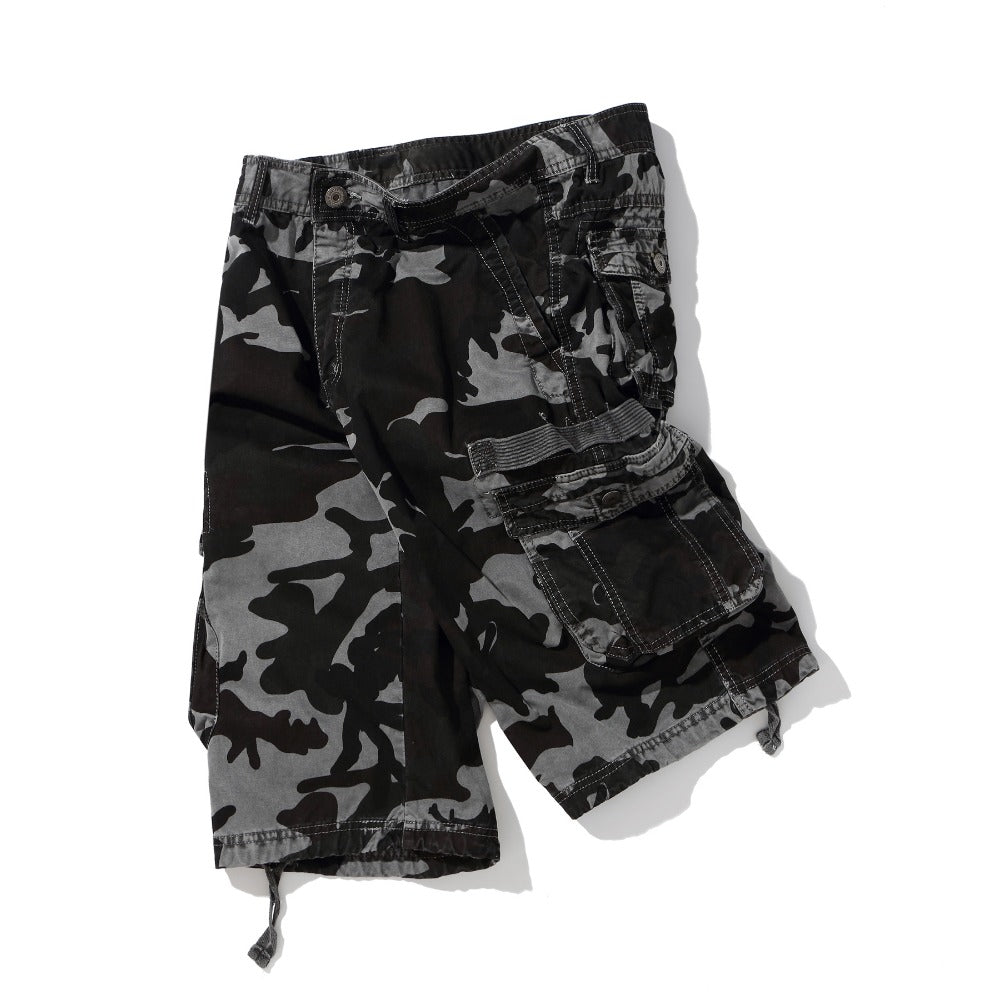 Glamchase Plus size men's camouflage shorts 5-point pants