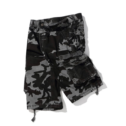 Glamchase Plus size men's camouflage shorts 5-point pants
