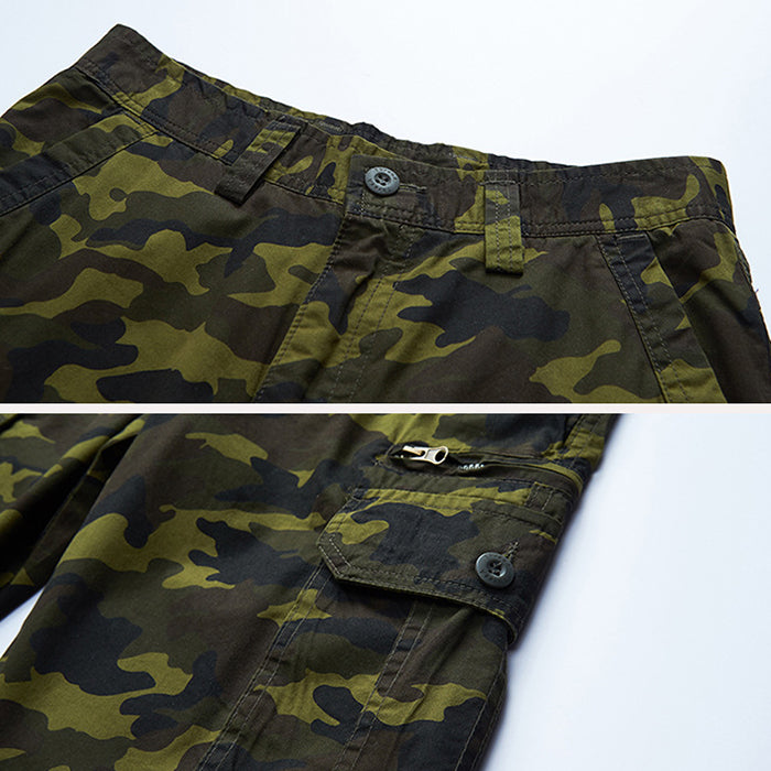 Glamchase™ Casual Beach Camouflage Cotton Men's Shorts