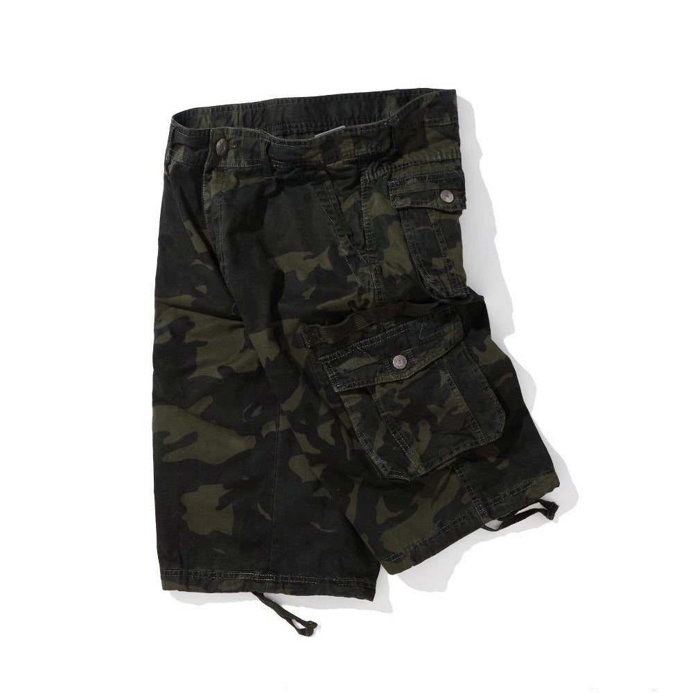 Glamchase Plus size men's camouflage shorts 5-point pants