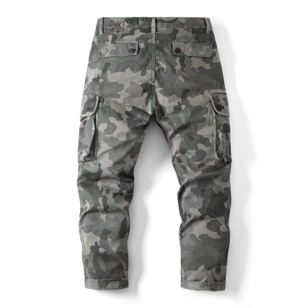 New Autumn and Winter Men's Loose Camouflage Multi-pocket Pants