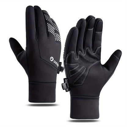 Waterproof Warm Touch Screen Gloves For Running Cycling Driving Skiing