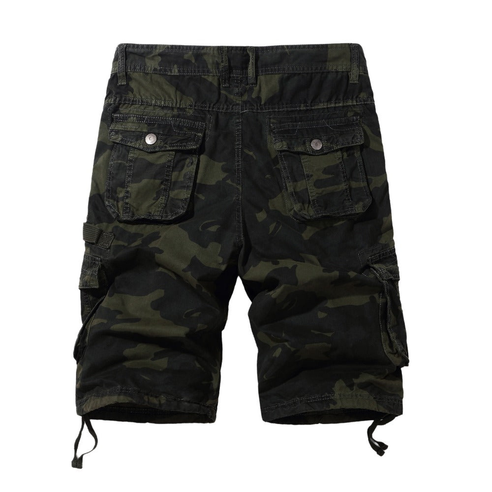 Glamchase Plus size men's camouflage shorts 5-point pants