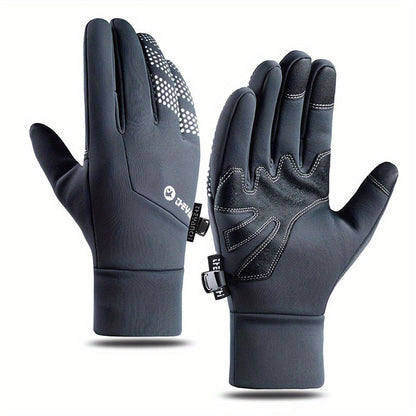 Waterproof Warm Touch Screen Gloves For Running Cycling Driving Skiing