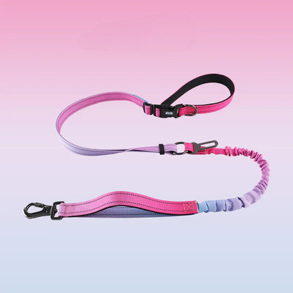 Hands-free dog leash, crossbody dog leash, with car seat belt, suitable for walking, jogging, hiking, traveling, etc.