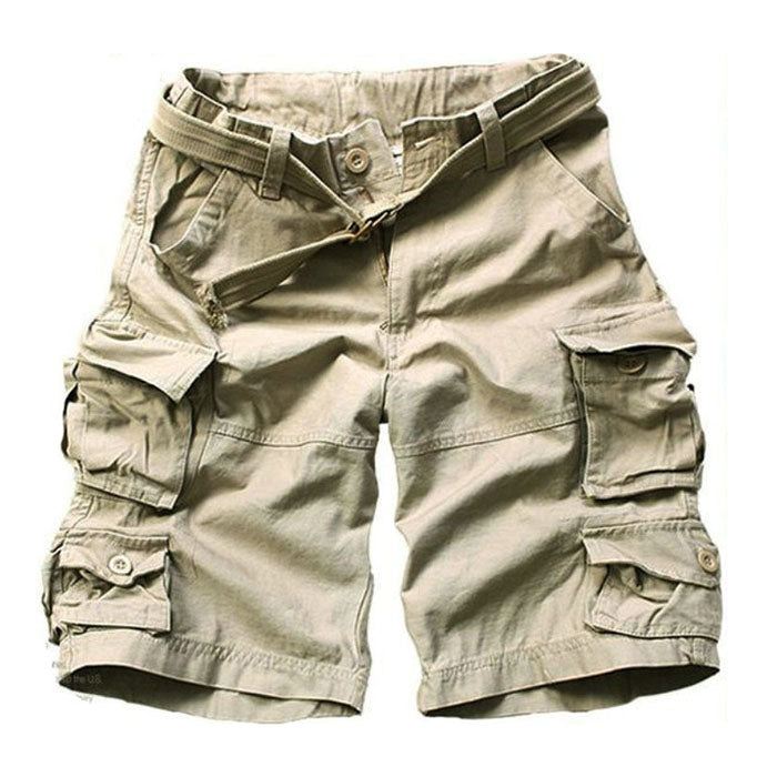 Short de sport décontracté multi-poches pour homme