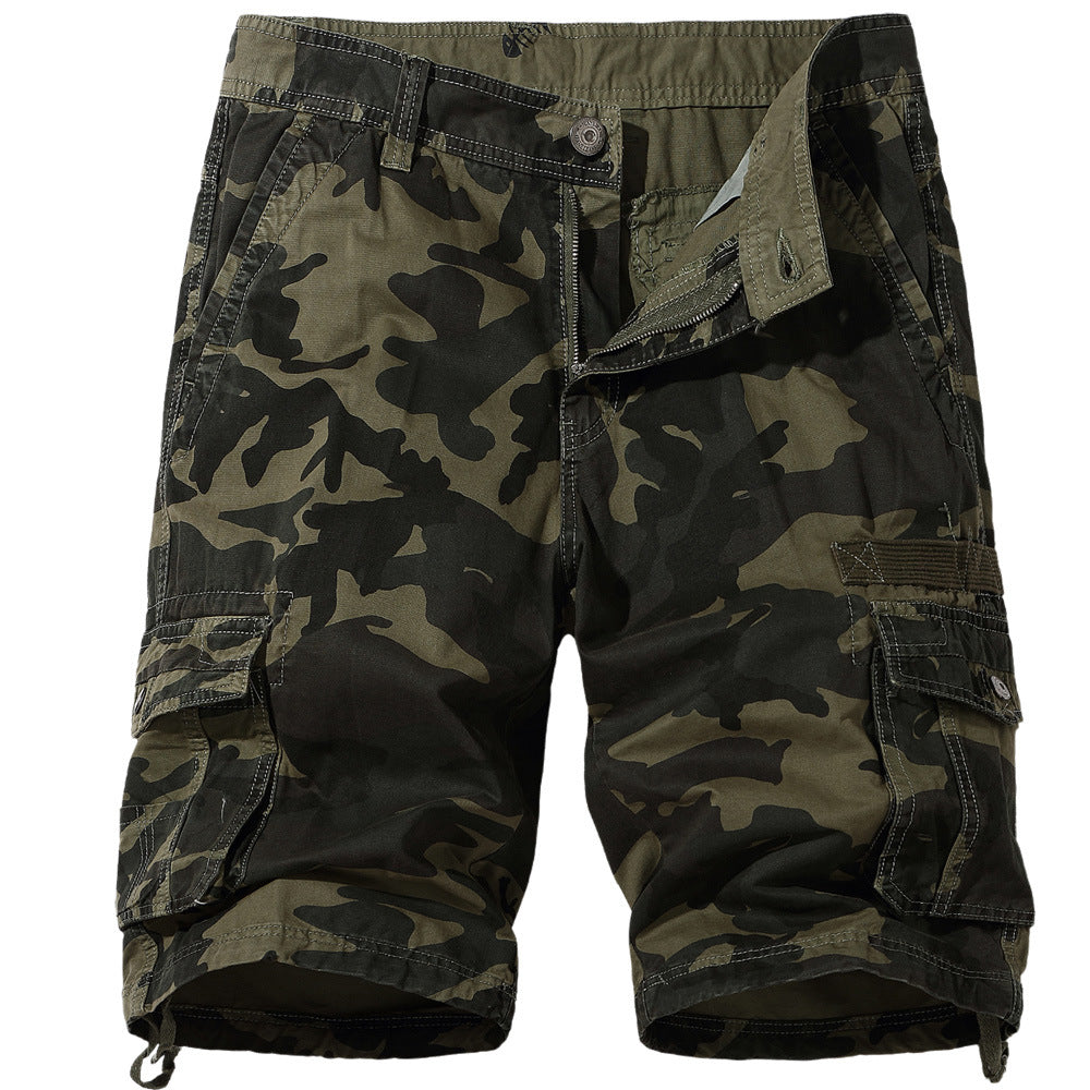Glamchase Plus size men's camouflage shorts 5-point pants