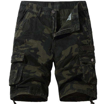 Glamchase Plus size men's camouflage shorts 5-point pants