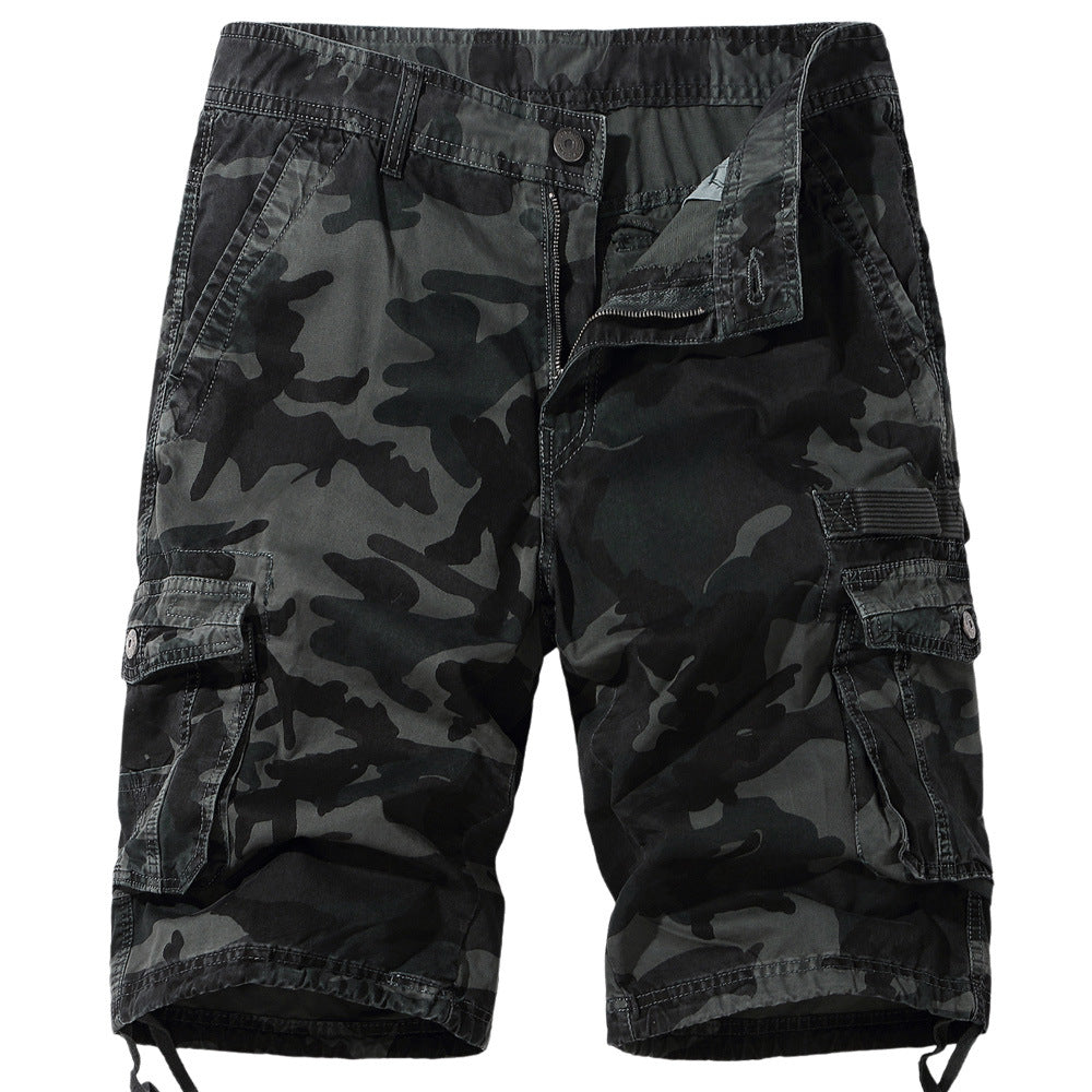 Glamchase Plus size men's camouflage shorts 5-point pants