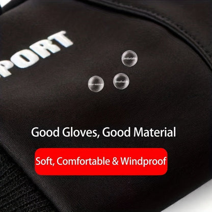 Outdoor Touch Screen Waterproof  Anti Slip Warm Full Fingers Gloves