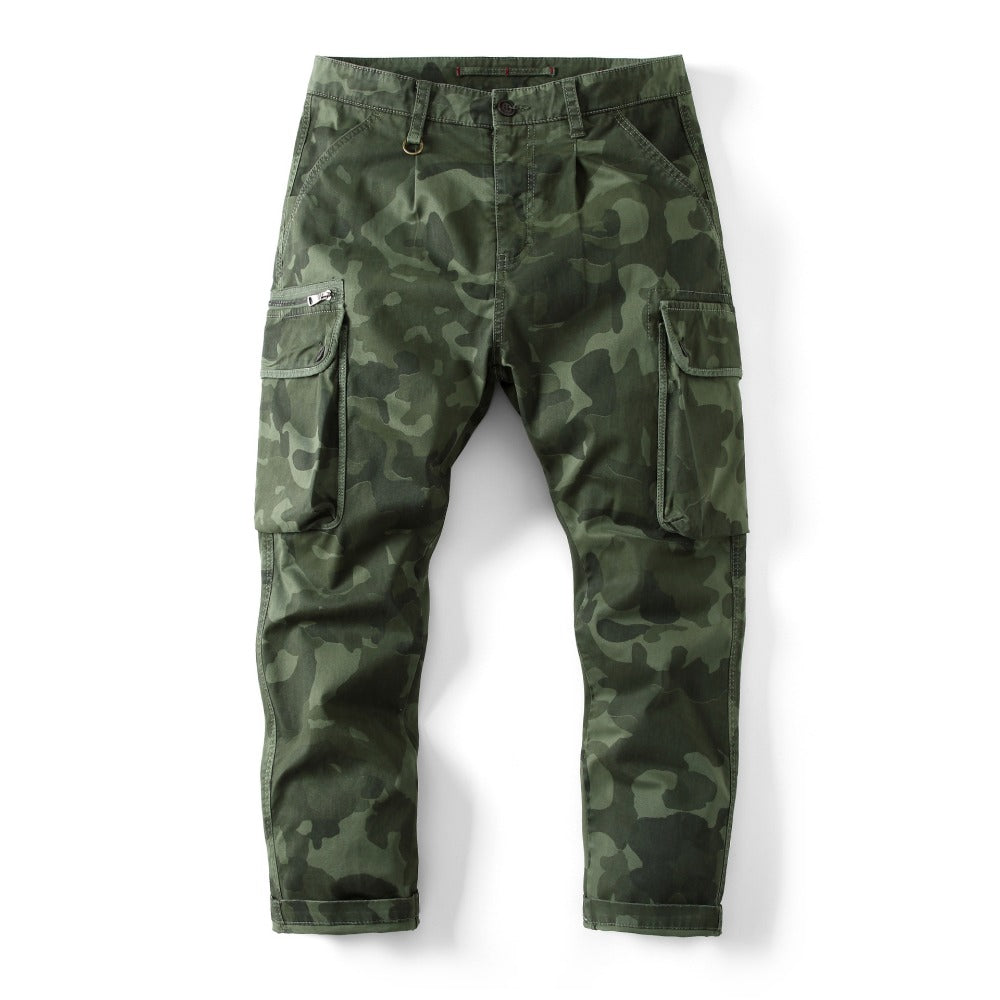 New Autumn and Winter Men's Loose Camouflage Multi-pocket Pants