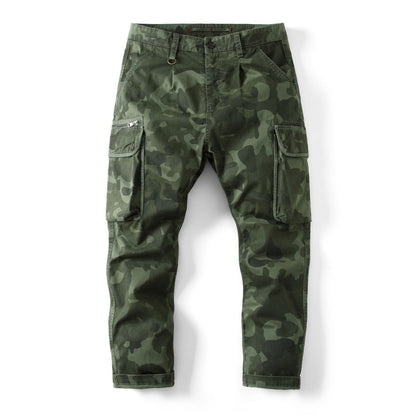 New Autumn and Winter Men's Loose Camouflage Multi-pocket Pants