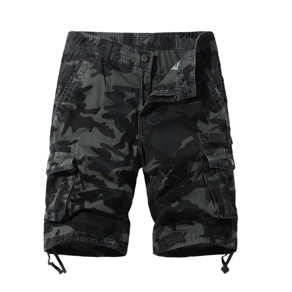 Glamchase Plus size men's camouflage shorts 5-point pants