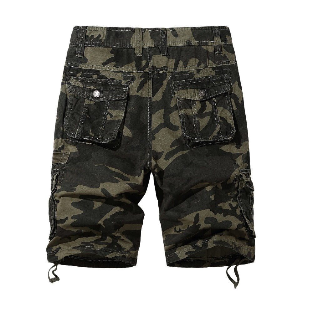 Glamchase Plus size men's camouflage shorts 5-point pants
