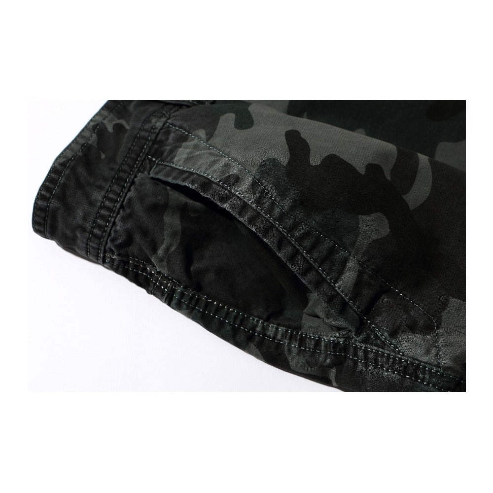 Glamchase Plus size men's camouflage shorts 5-point pants