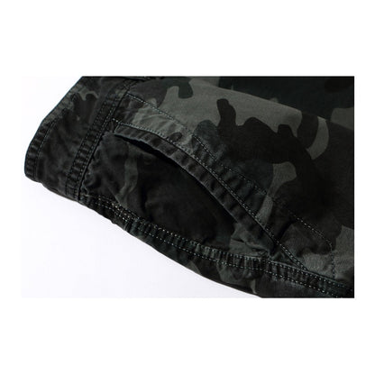 Glamchase Plus size men's camouflage shorts 5-point pants