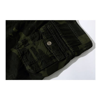 Glamchase Plus size men's camouflage shorts 5-point pants