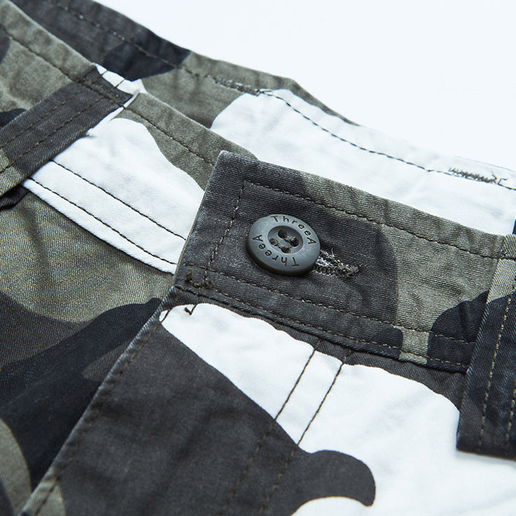 Glamchase™ Casual Beach Camouflage Cotton Men's Shorts
